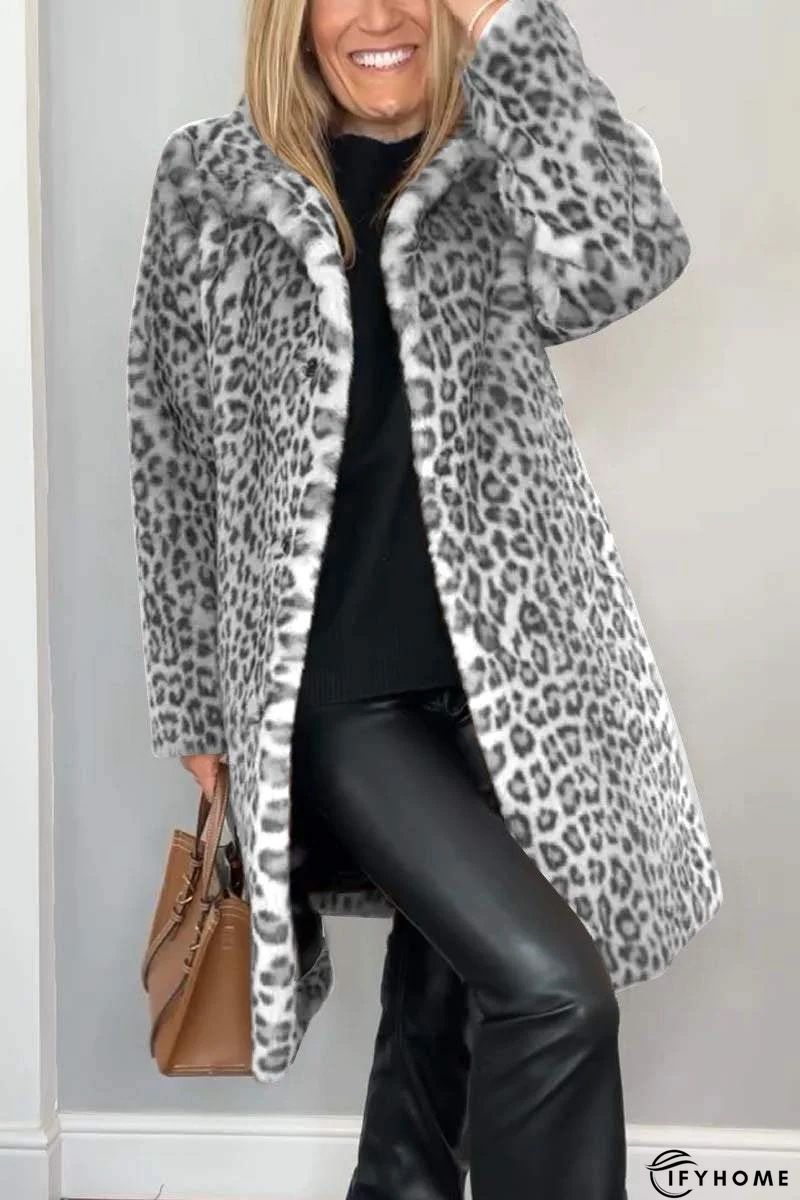 Black Leopard Print Long Cardigan | IFYHOME
