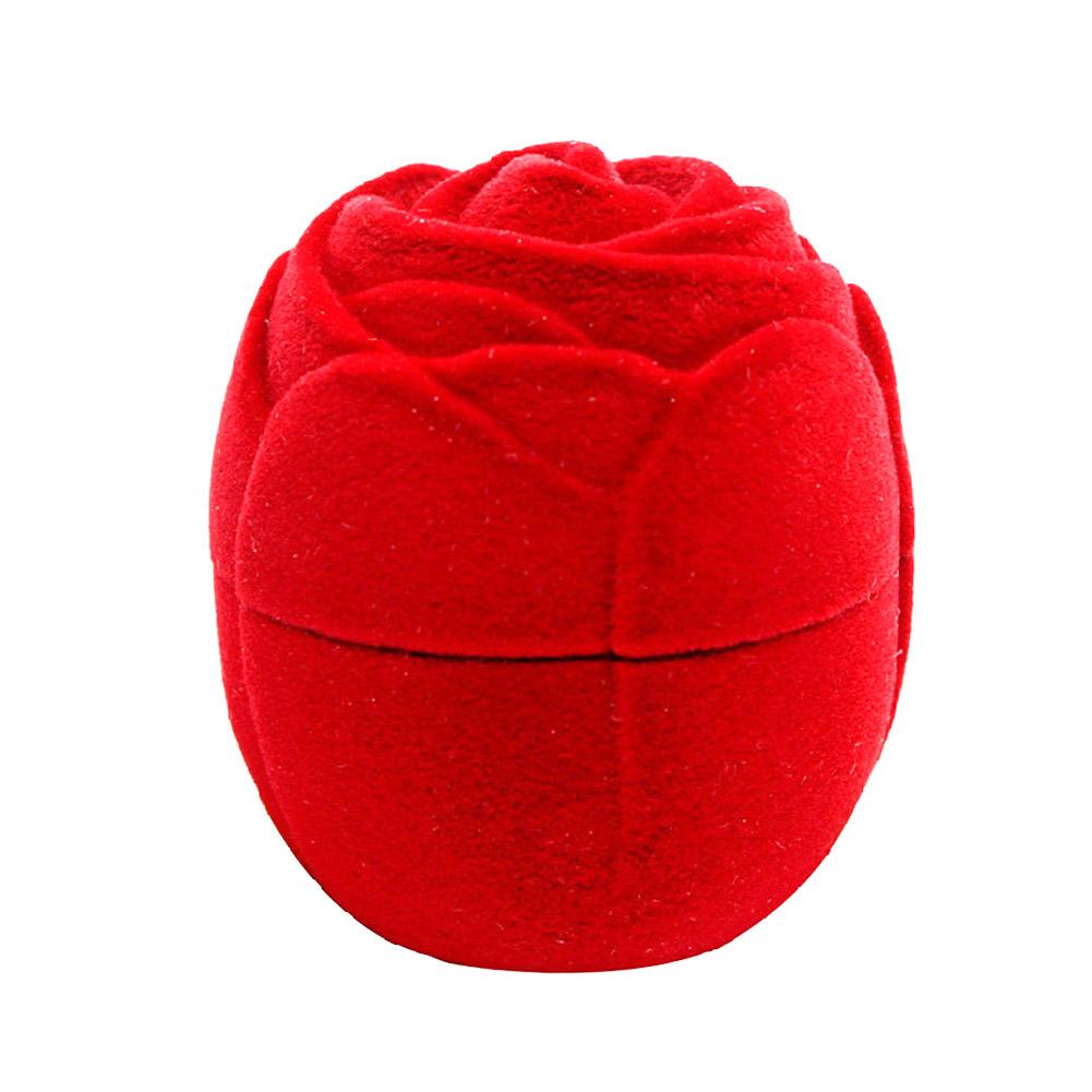 

Rose Flower Flocking Ring Box, 501 Original