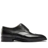 Classic Mens Brogue Derby Shoes - Leather Sole