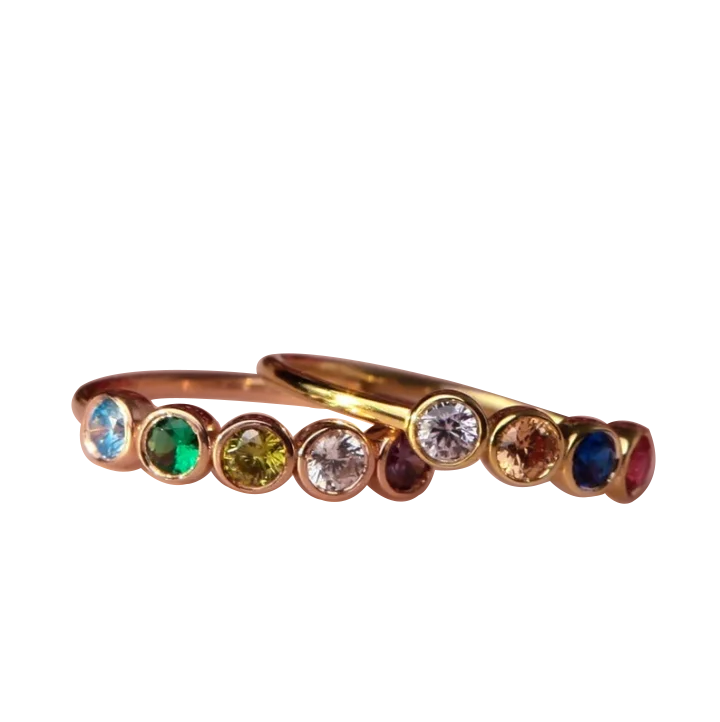 Custom Made Birthstone Rings