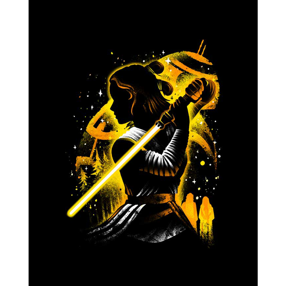 

40*50CM - Paint By Numbers - Star Wars Rey Skywalker, 501 Original
