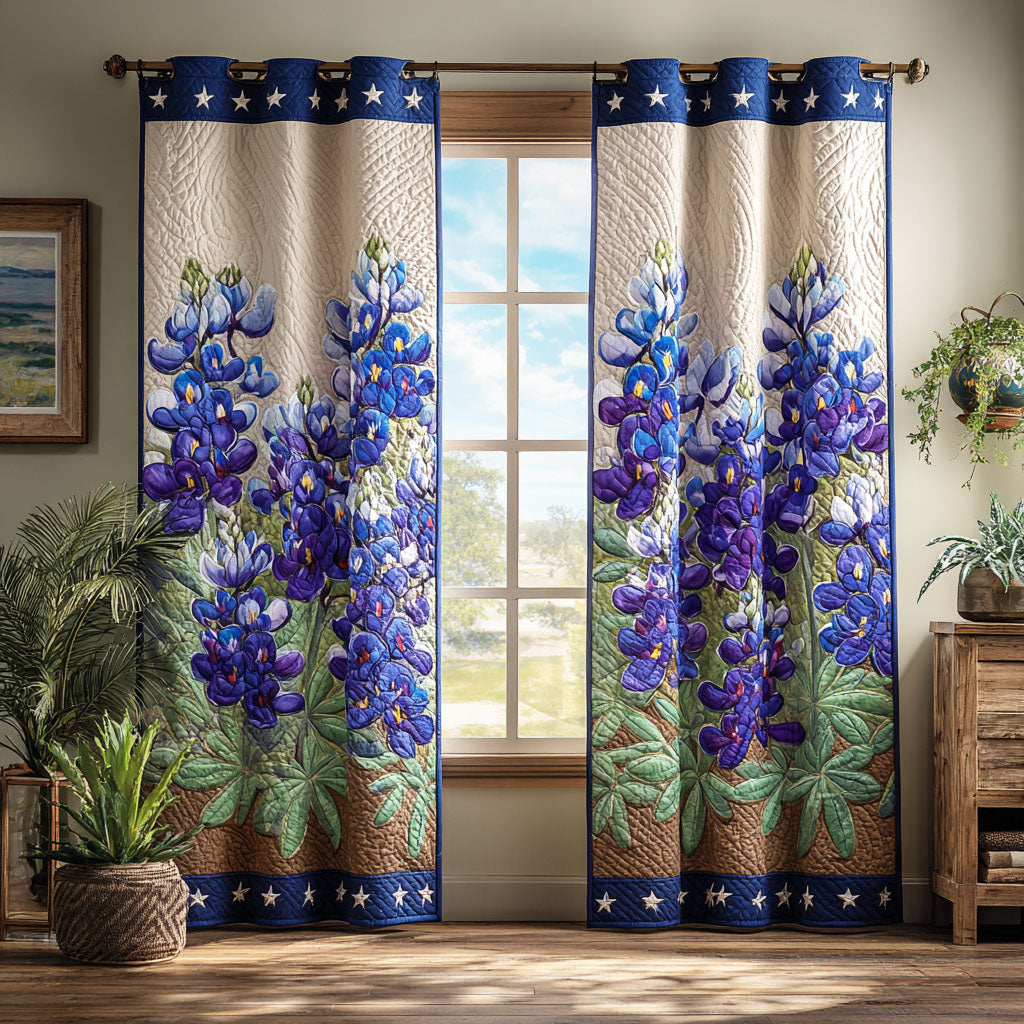 Prairie Blossoms Printed Quilted  Curtains NCU0TV1392