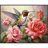 Fleur colibri-plein carr&eacute; diamant peinture-50 * 40cm