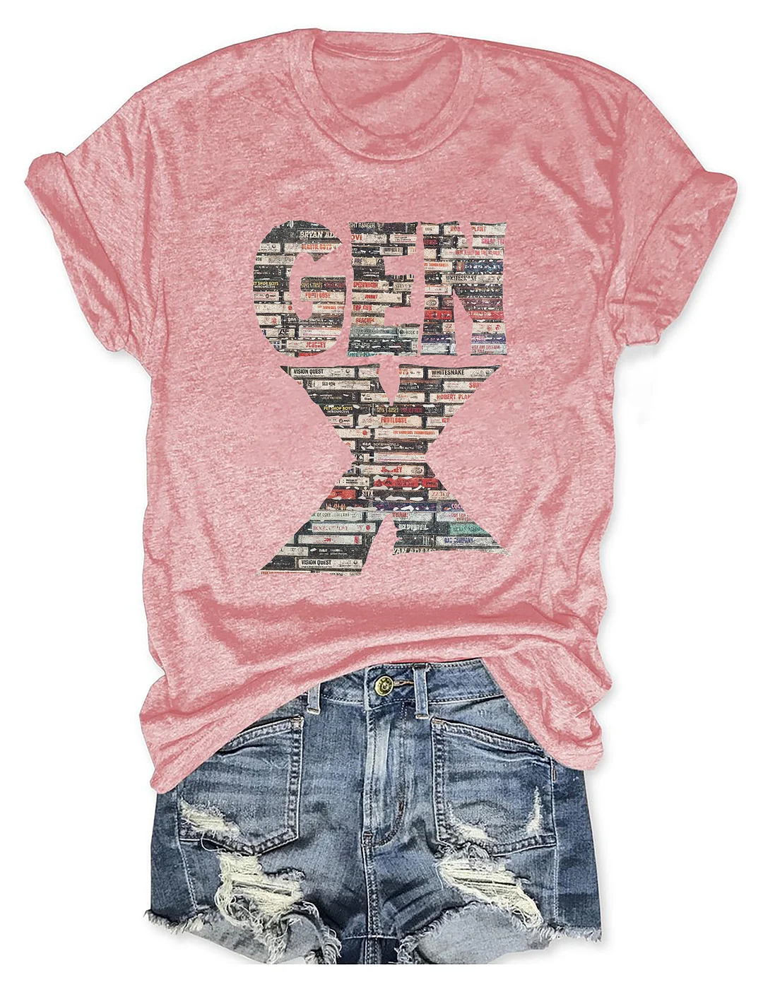 Gen X 80&rsquo;s Rock Cassettes T-Shirt