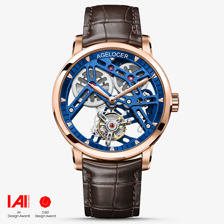 Agelocer Tourbillon Male Series Manual Mechanical Watches