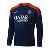 25/26 PSG Royal Blue Half-Zip Training Jacket Set