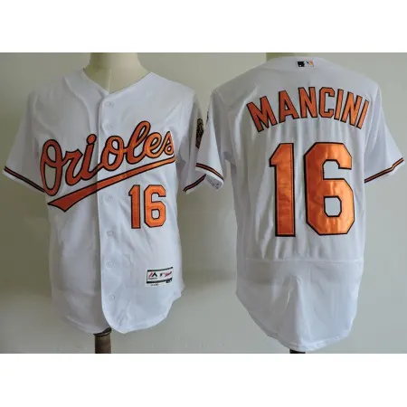 Men's Baltimore Orioles #16 Trey Mancini White Elite Stitched MLB Jersey