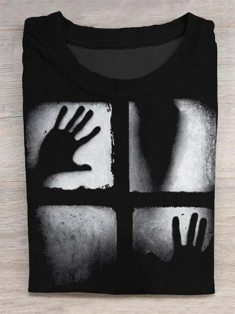 Mysterious Reflection People Art Print Design T-shirt