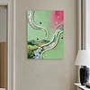 (30x40cm)DIY Pearl Painting Framed River Handmade Pearl Material Art Kit Living Room Decor