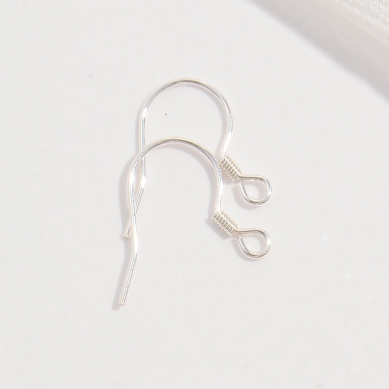 1 Pair 925 Sterling Silver 22K Gold Plated Rose Gold Plated Rhodium Plated Geometric Hook Earring Findings Jewelry Accessories