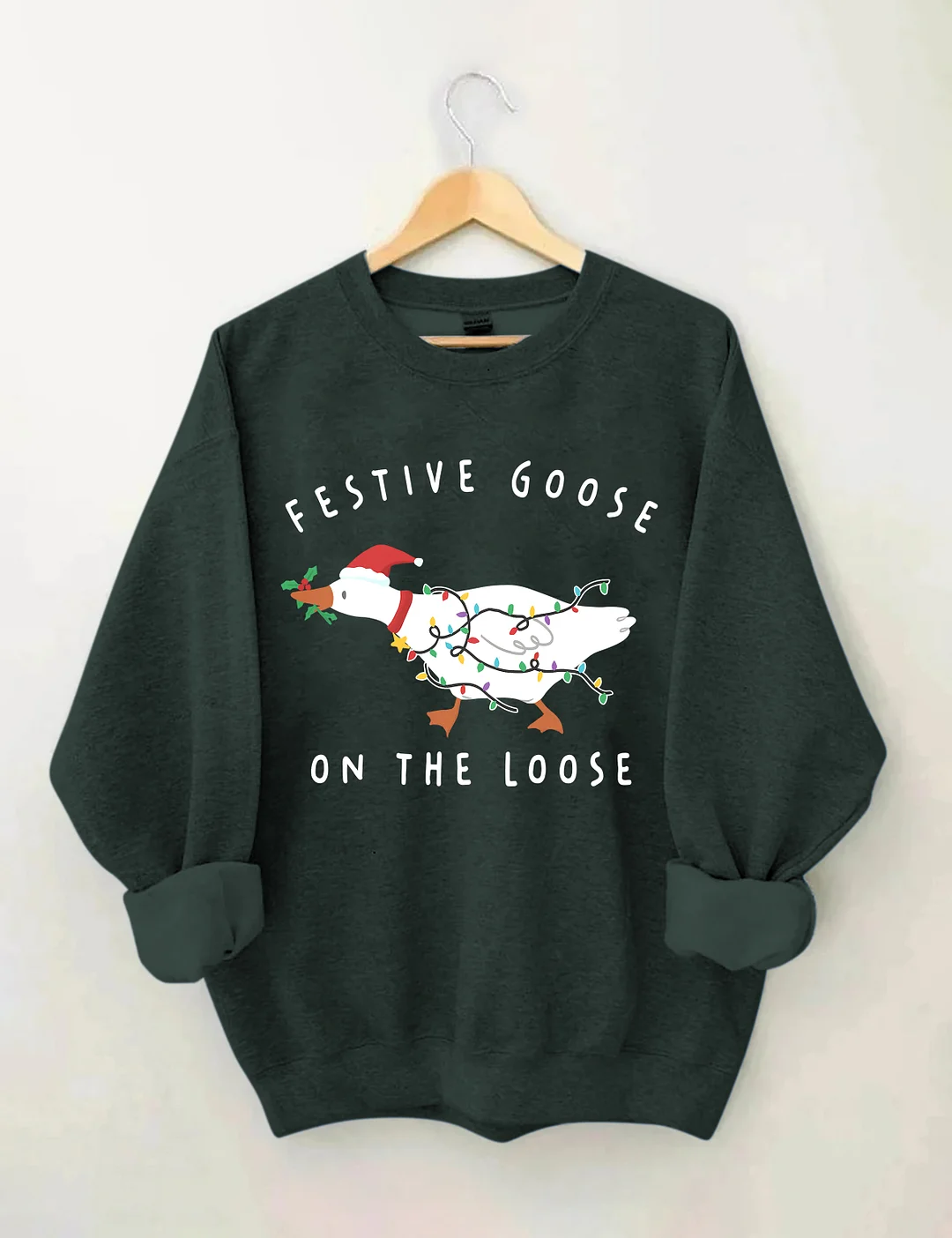 Funny Christmas Goose Sweatshirt
