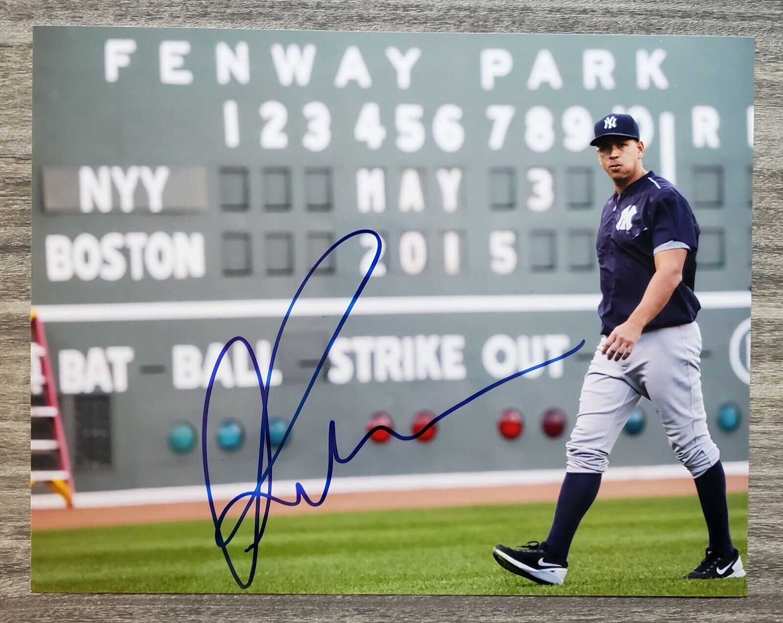 Alex Rodriguez Signed 11x14 Metallic Photo Poster painting ARod New York Yankees NY LEGEND RAD