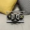 Retro German Old-Fashioned Airplane Page-Turning Clock Creative Desktop Mechanical Pendulum Clock Personality Clock Decoration