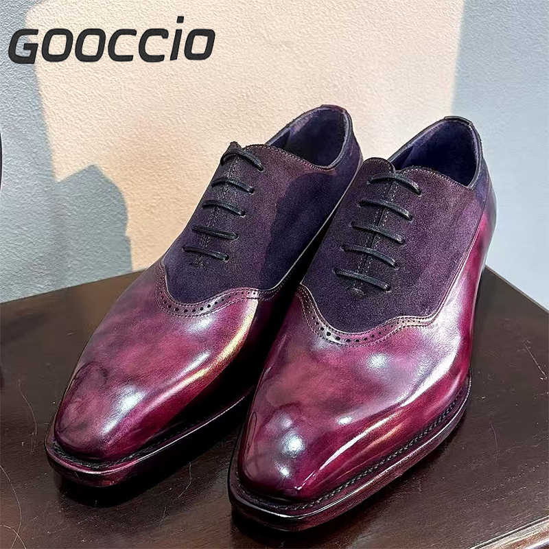 NJ210 Prenium Calf Skin Dress Shoes/Oxford Shoes For Men  GOOCCIO   