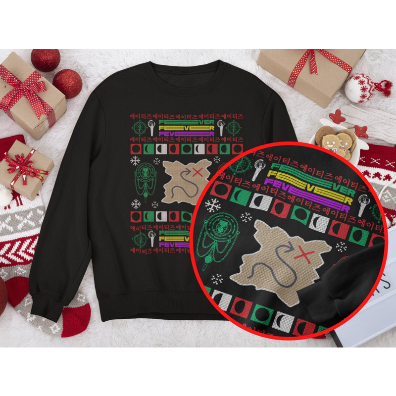 ATEEZ FEVER Christmas Sweatshirt