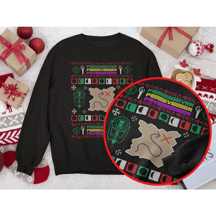 ATEEZ FEVER Christmas Sweatshirt officialateezshop