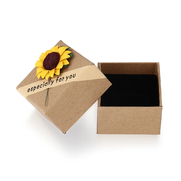 Sunflower Box For Jewelry Gift Package