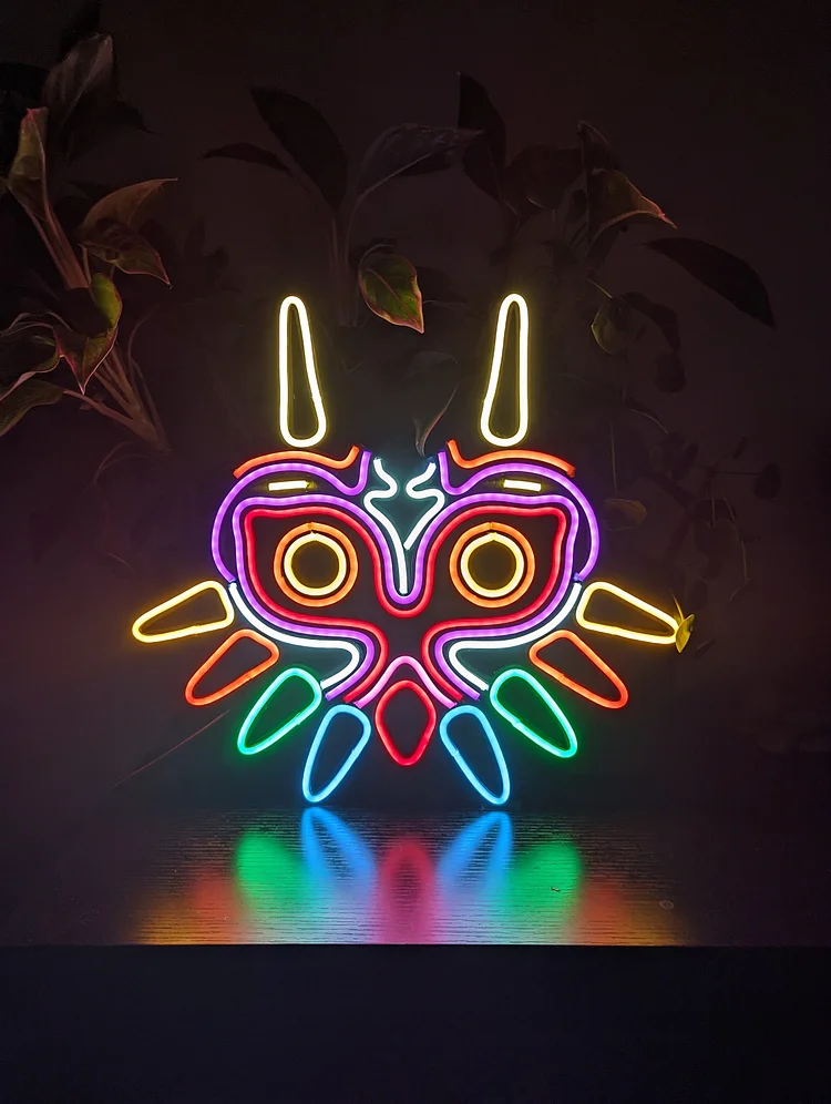 Majora's Mask  Legend of Zelda Neon Sign LED Anime Neon Sign Cartoon Anime Decor