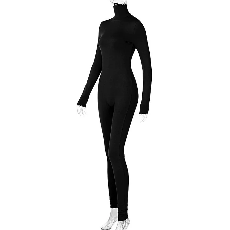 : Women's Yoga Jumpsuit Long Sleeve Solid Color Bodysuitwomen's Long Sleeve Solid Color Yoga Jumpsuit Bodysuit