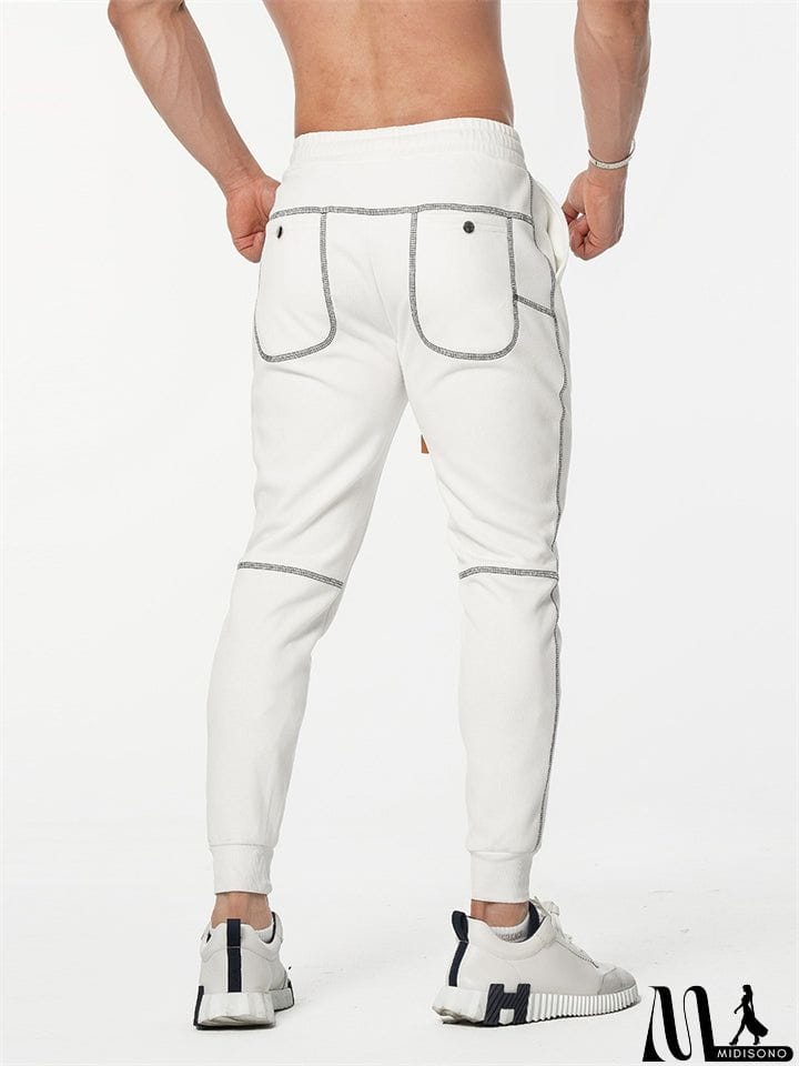 MidiSono - Male Autumn Casual Slim Fit Stretch Sweat Pants