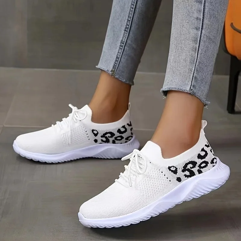 Zhungei Size Fashion Women Sports Sneakers Summer 2024 Lightweight Running Walking Shoes Woman Casual Breathable Knit Tennis Shoes