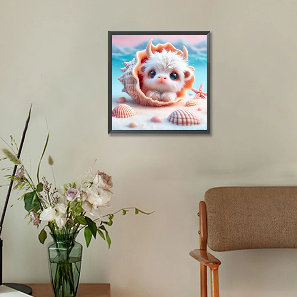 Diamond Painting - Full Round Drill - Shells Yak(Canvas|30*30cm)