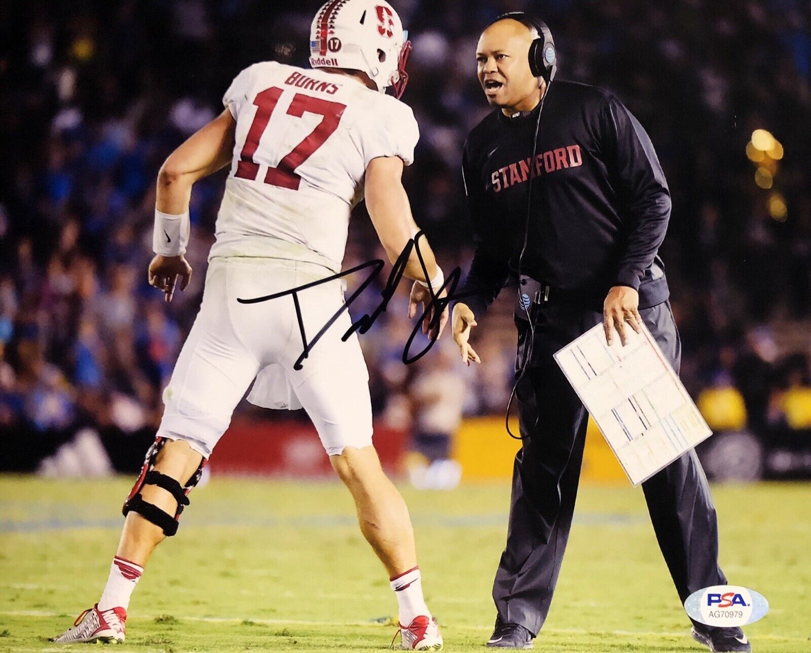 David Shaw Signed Autographed Stanford Cardinals 8x10 Photo Poster painting Psa/Dna