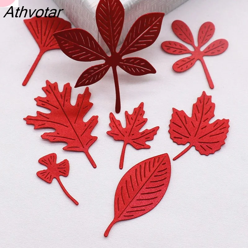 Athvotar Stencils for Decor Metal Cutting Dies for Scrapbooking New Craft Mold Notebook Mould Embossing Flower Stamps and Die