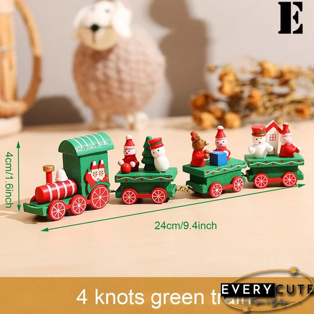 Christmas Wooden Little Train Merry Christmas Decoration For Home Christmas Ornaments New Year Gifts Xmas Decor Navidad Noel