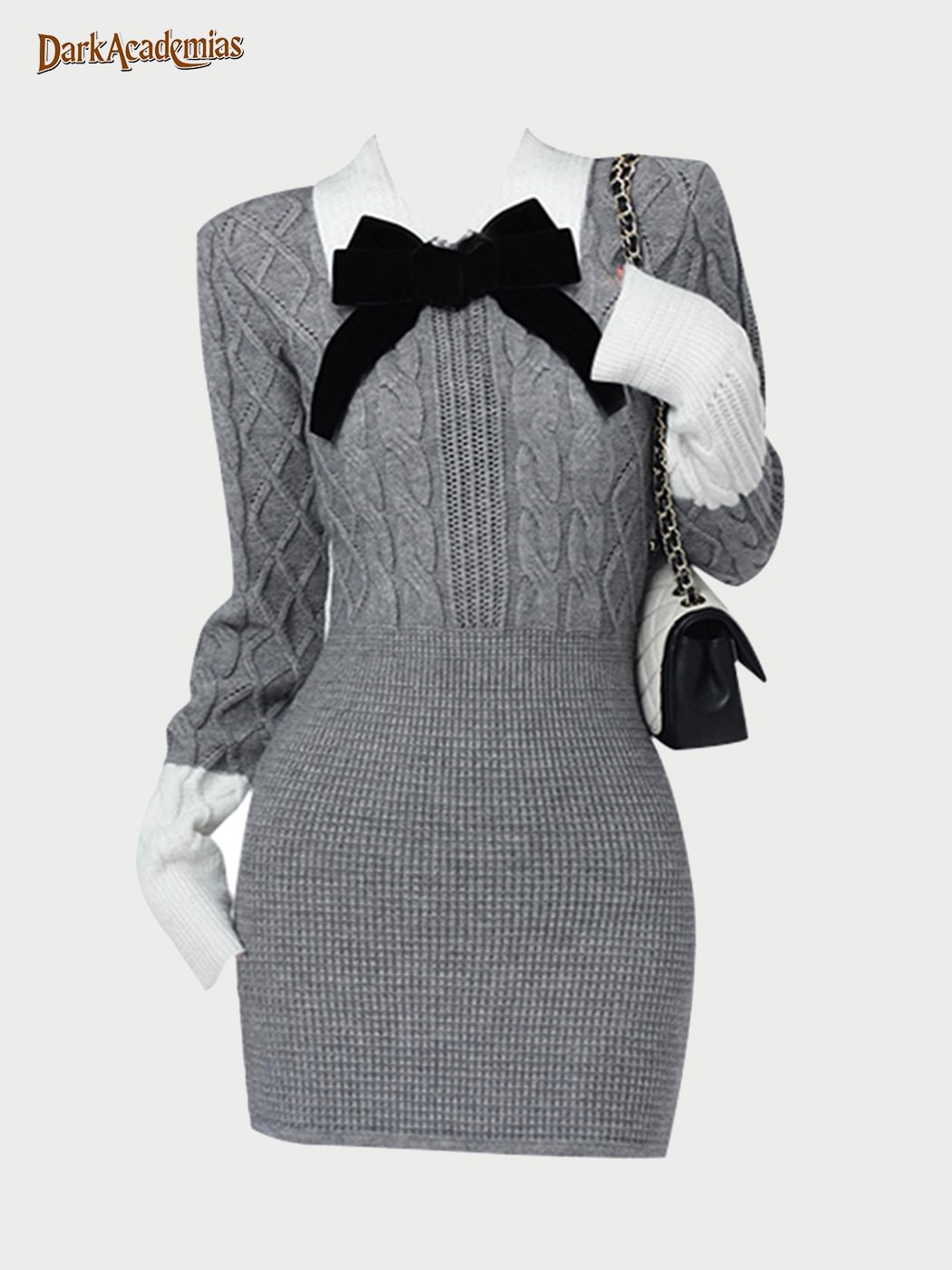 College Knitted Slim-fit Dress