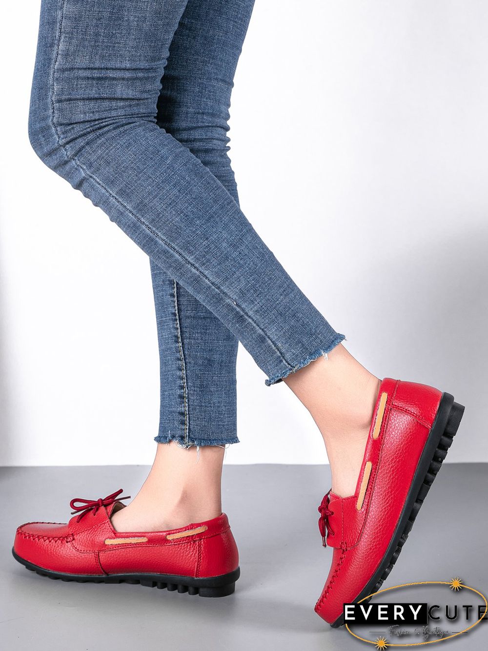 Retro Casual Simple Lace-up Flat Shoes