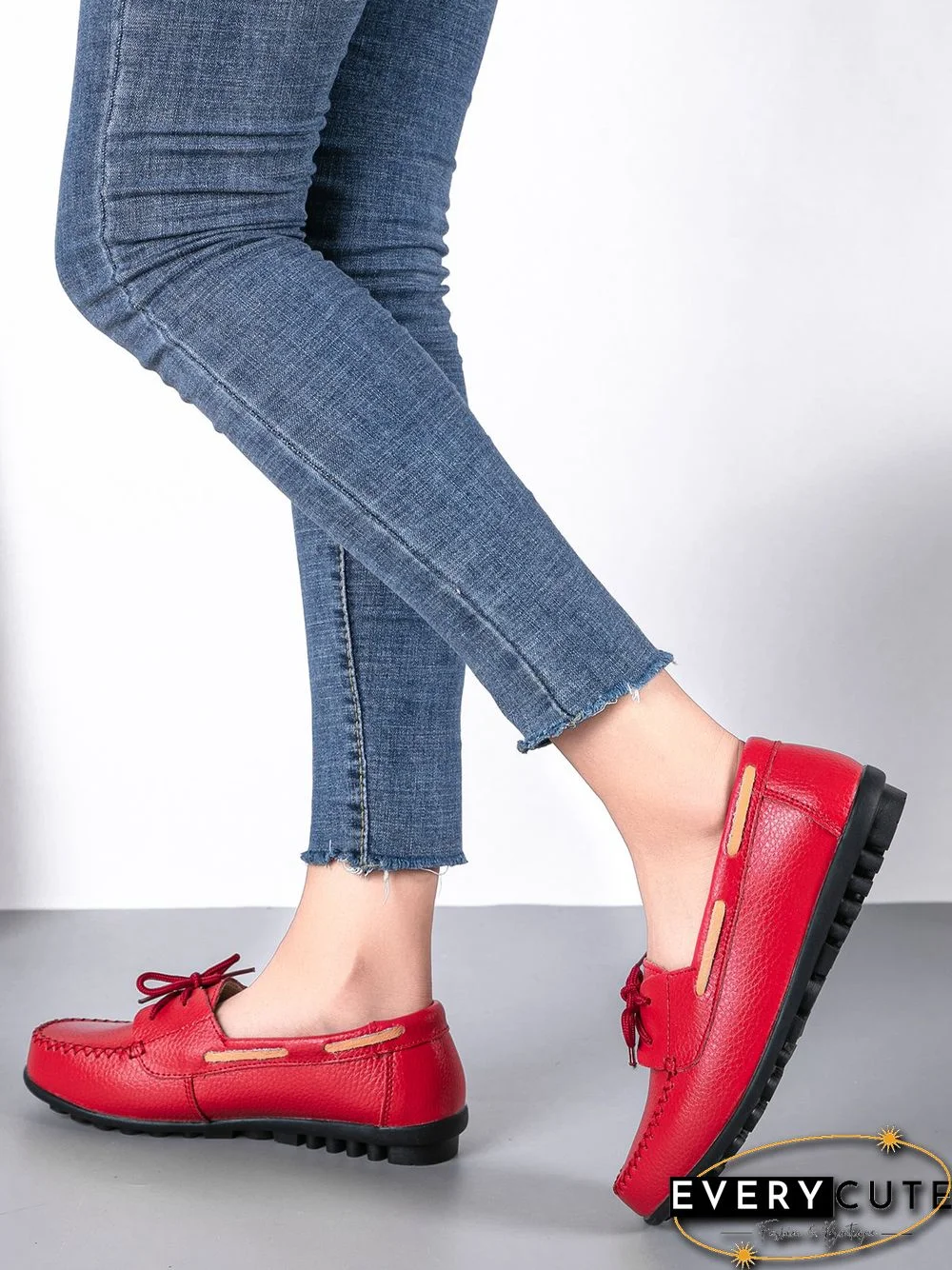 Retro Casual Simple Lace-up Flat Shoes