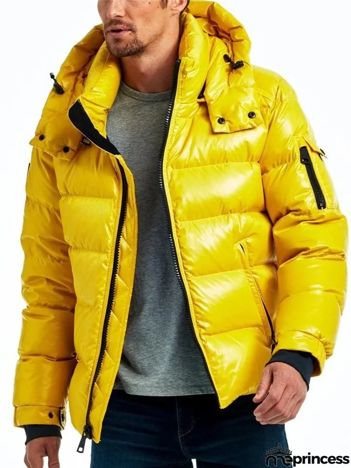 Casual Trendy Thermal Men's Bubble Coat