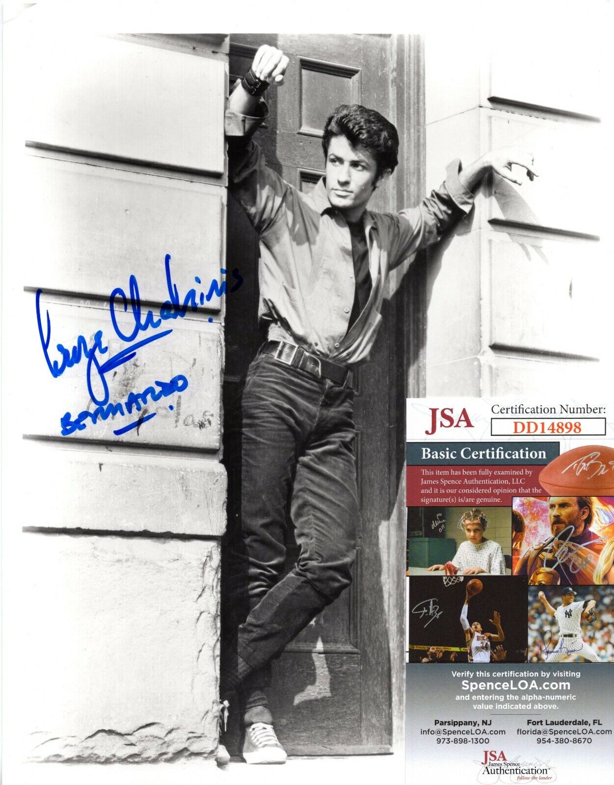 George Chakiris Bernardo West Side Story Actor Hand Signed 8x10 Photo Poster painting w/ JSA COA