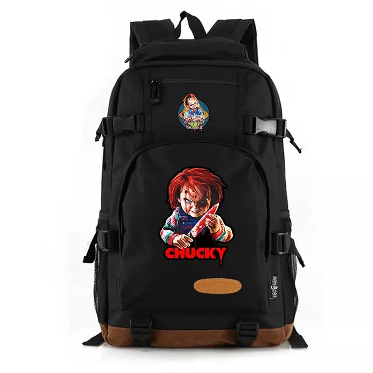 Mayoulove Child's Play Chucky #8 School Bookbag Travel Backpack Bags-Mayoulove