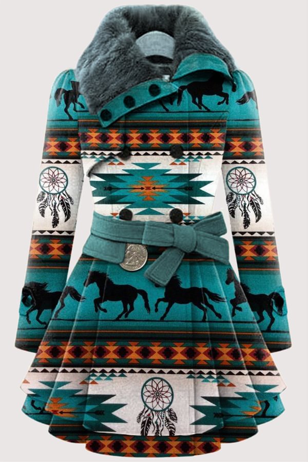 women's ethnic print jacket