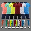 Men's Customizable Summer Sports Shirt Uniform Youth Soccer Jersey Set Name Custom Design Twill Custom Sublimation Short OEM