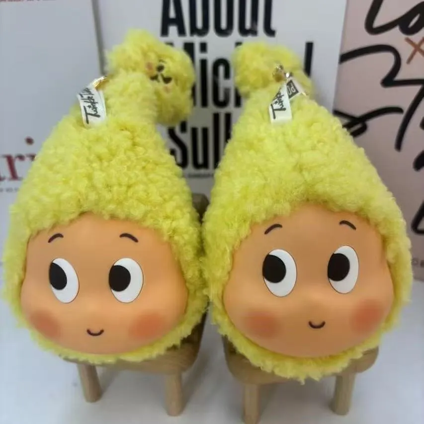 New crying baby earphone bag, vinyl face plush keychain, Southeast cross-border pendant, doll tide play series pendant batch
