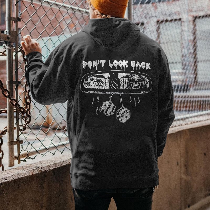 Don't Look Back Men's Hoodie -  