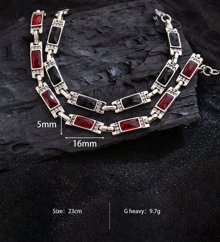 Elegant Luxurious Streetwear Crystal Copper Bracelets