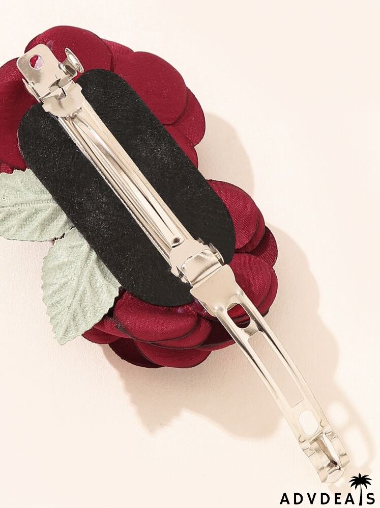 Flower Decor Hair Clip
