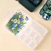 (US Local)Flowers Grass Pill Storage Box Diamond Painting Pill Case for Art Craft