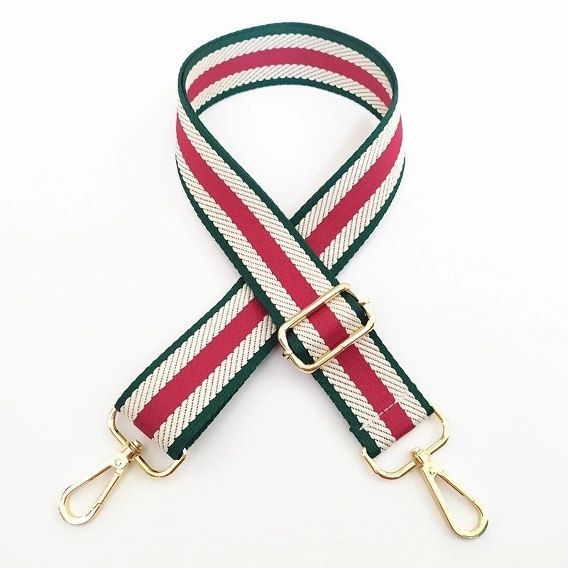 Polyester Color Block Bag Strap