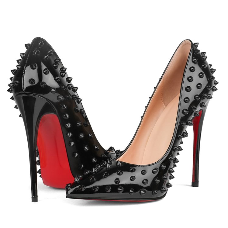 100mm/120mm Women's High Heels Rivets Party Pumps