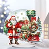 Acrylic Christmas Santa Snowman Cardinal Diamond Painting Desktop Decors Kit