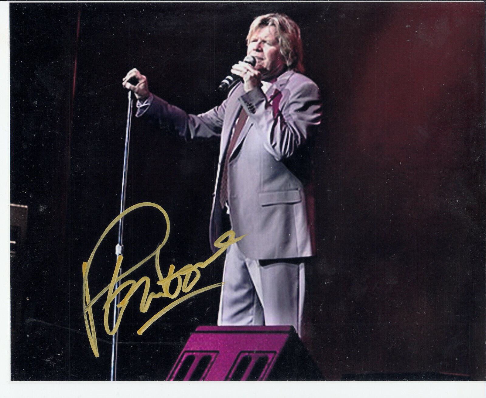 Peter Noone of Hermans Hermits Autograph Signed 8x10