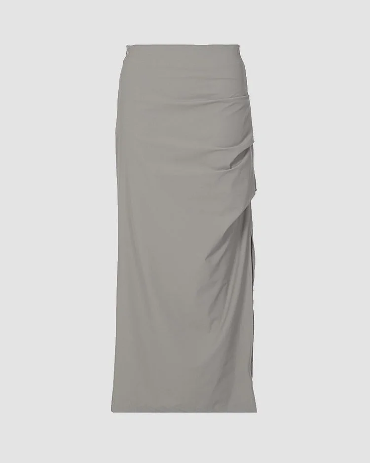 Whisper Cargo Slit Skirt