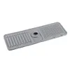 2Pcs Silicone Sink Splash Guard Quick Dry Water Catcher Mat for Sink (Grey)