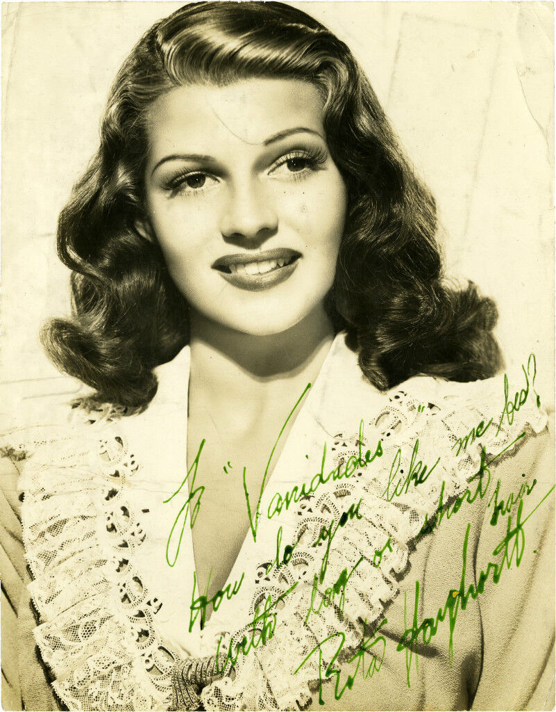 RITA HAYWORTH Signed Photo Poster paintinggraph - Film Star Actress - preprint