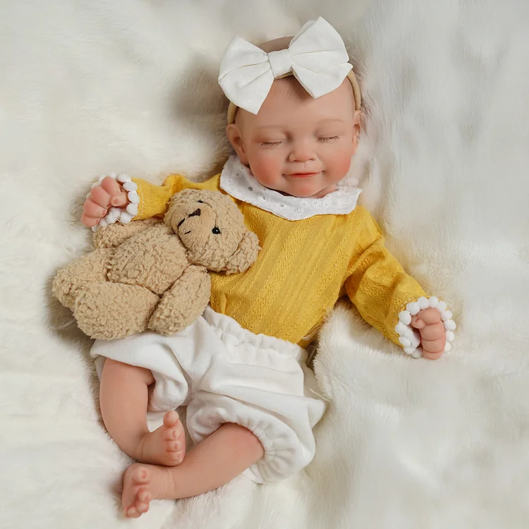 Babeside Cookie 12"/16" Realistic Silicone Sleeping Baby Little Infant Girl in a Wonderful Dream